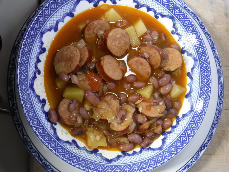 Bean and Sausage Stew (Portuguese Feijoada) Greasy Little Birds
